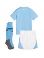 Manchester City Domácí dres pro děti 2023-24 Krátký Rukáv (+ trenýrky)